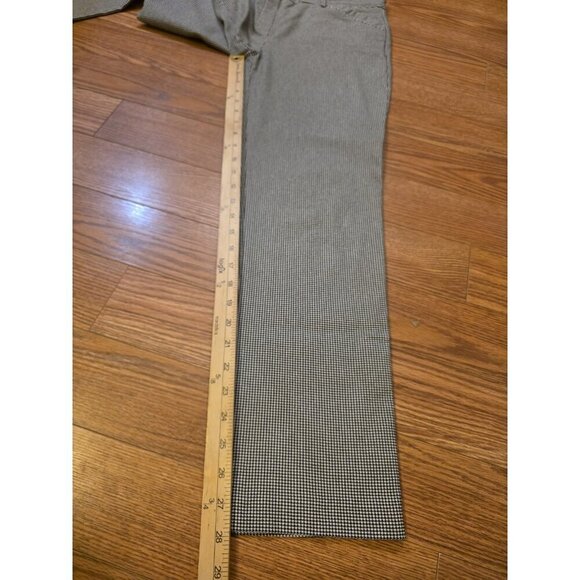 Hilary‎ Radley Pants Womens Medium Ankle Houndstooth Black White Stretch EUC - Picture 8 of 10